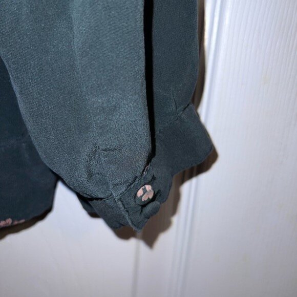 MADEWELL Silk Wrap Top in Wild Botanic Sz S - Picture 7 of 7